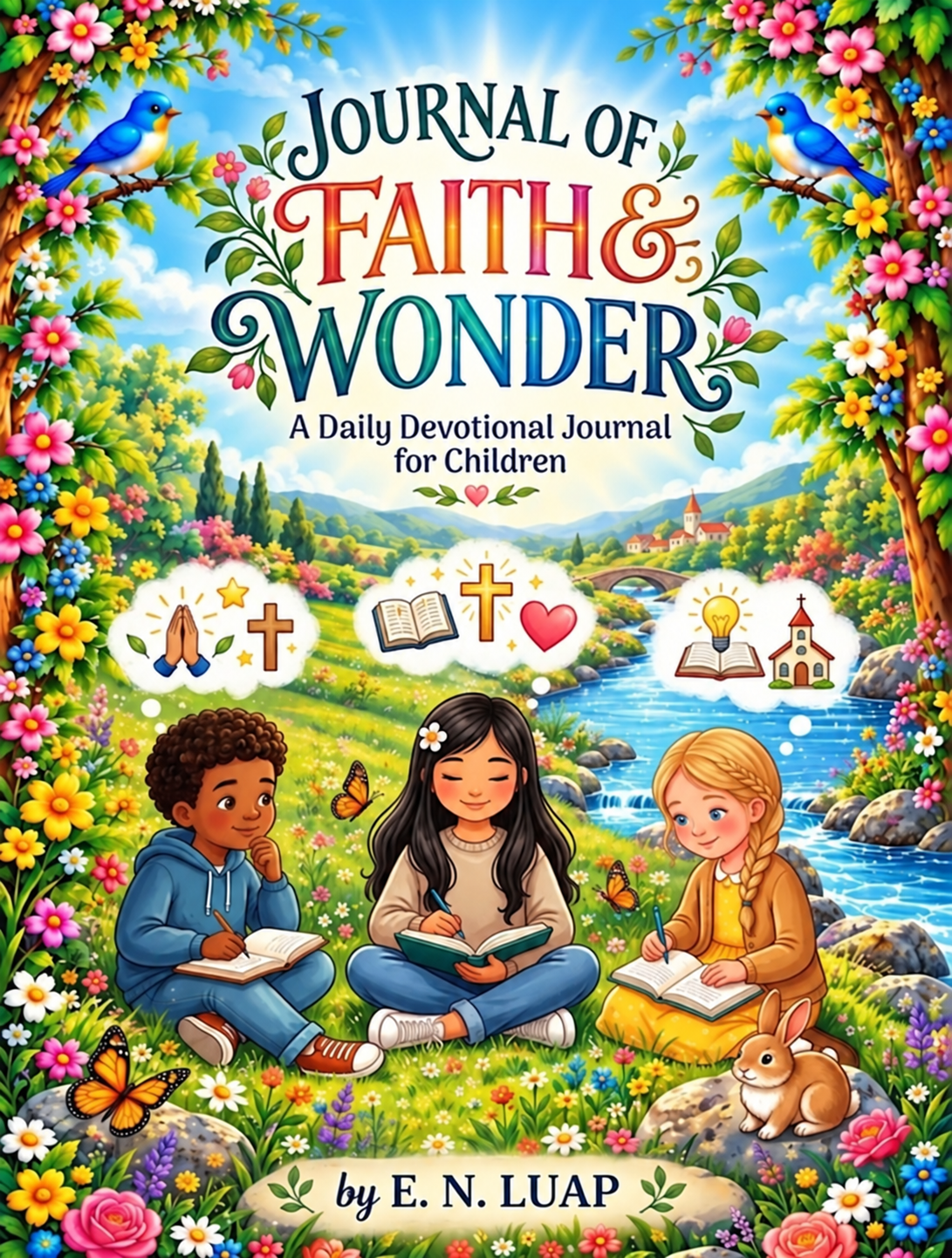 Approved cover of Journal of Faith & Wonder by E. N. Luap
